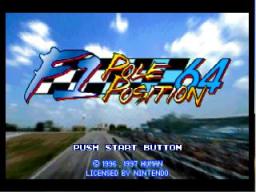 F-1 Pole Position 64 Title Screen